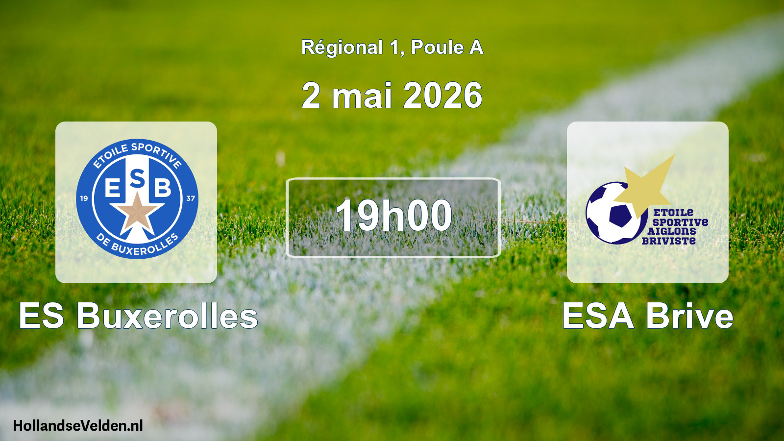 Match programmé: ES Buxerolles - ESA Brive (2 mai 2026)