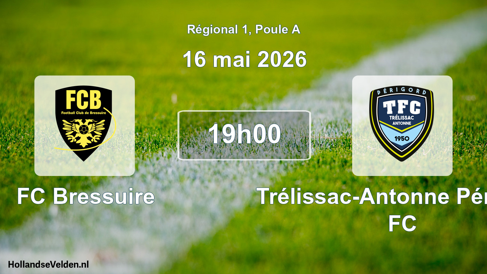 Match programmé: FC Bressuire - Trélissac-Antonne Périgord FC (16 mai 2026)
