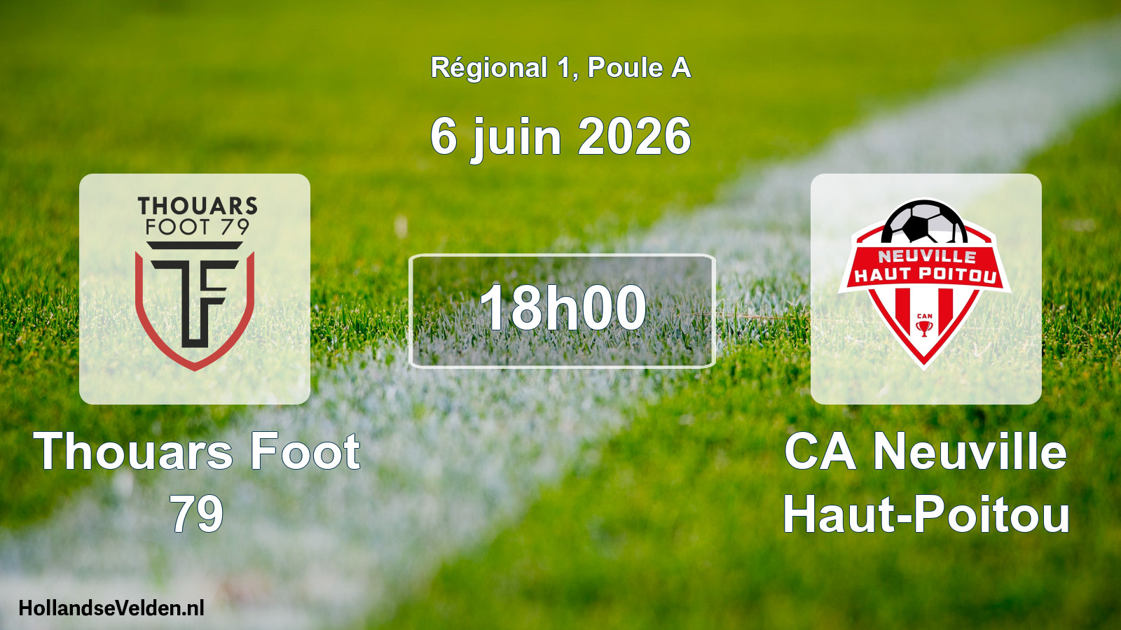Match programmé: Thouars Foot 79 - CA Neuville Haut-Poitou (6 juin 2026)
