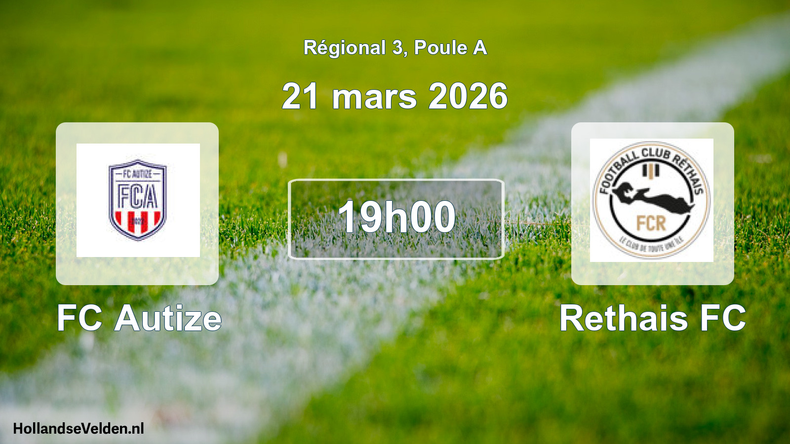 Scheduled Match: FC Autize - Rethais FC (21 March 2026)