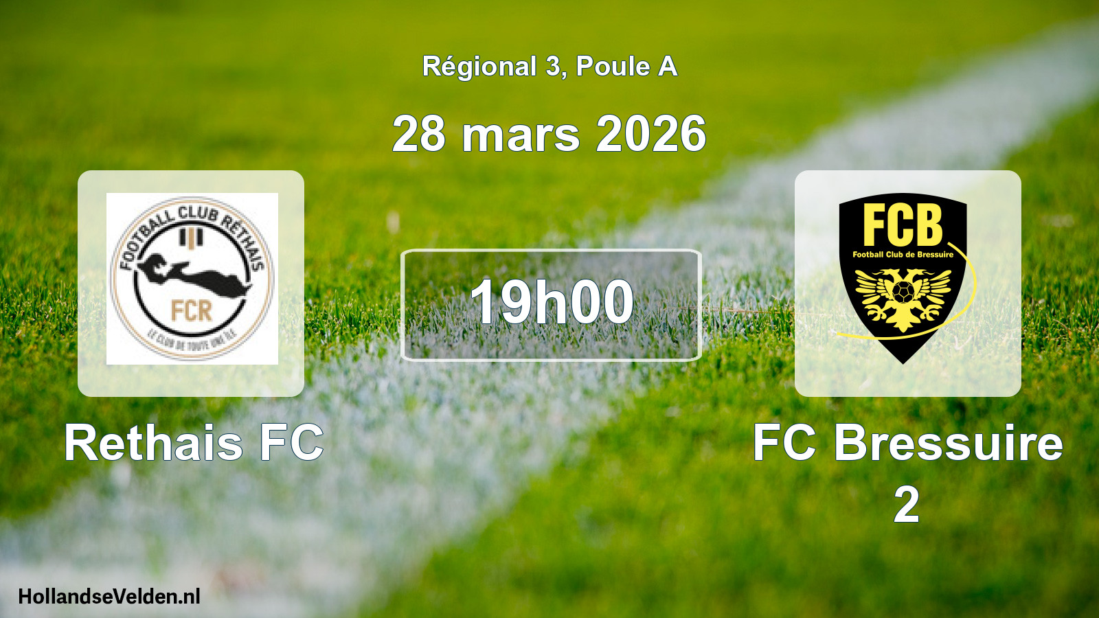 Scheduled Match: Rethais FC - FC Bressuire 2 (28 March 2026)