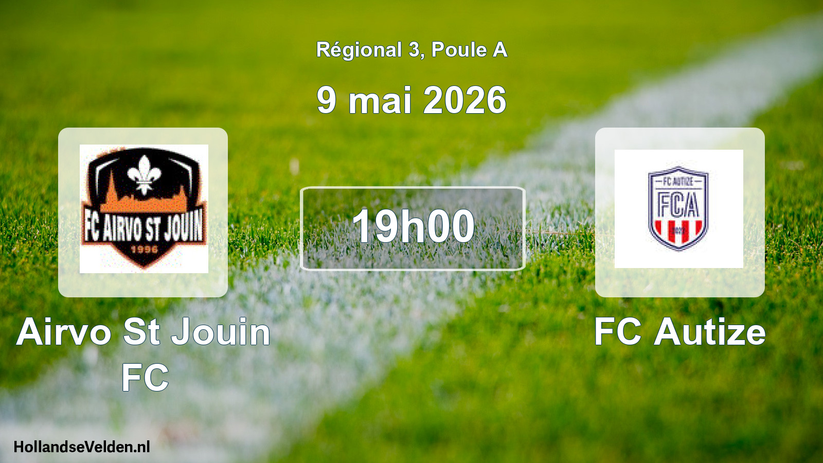 Scheduled Match: Airvo St Jouin FC - FC Autize (9 May 2026)