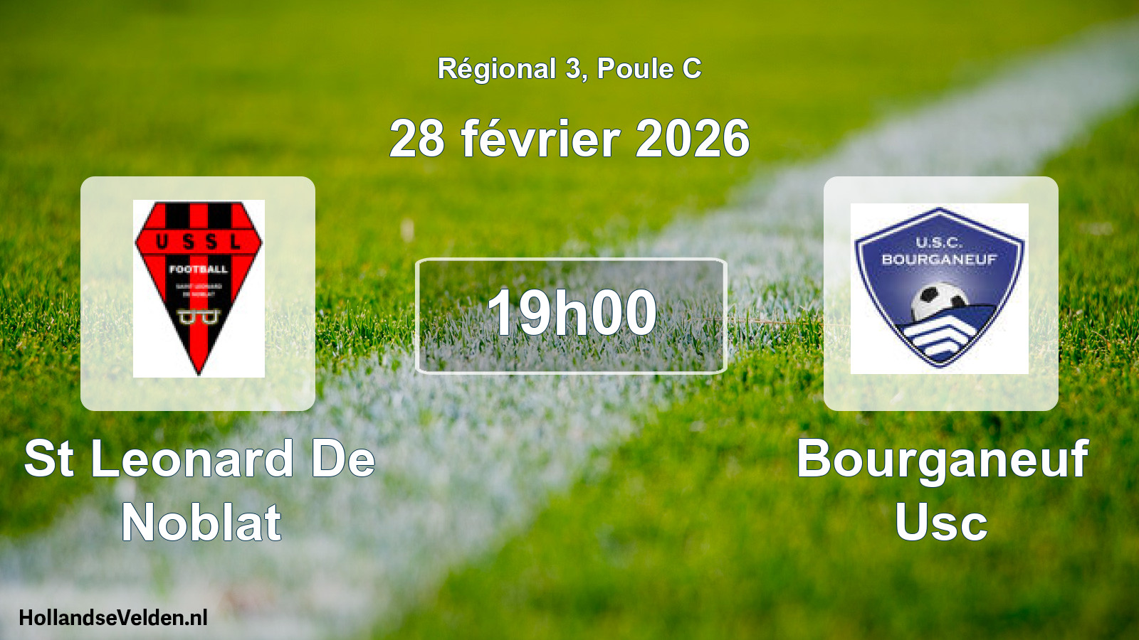 Match programmé: St Leonard De Noblat - Bourganeuf Usc (28 février 2026)