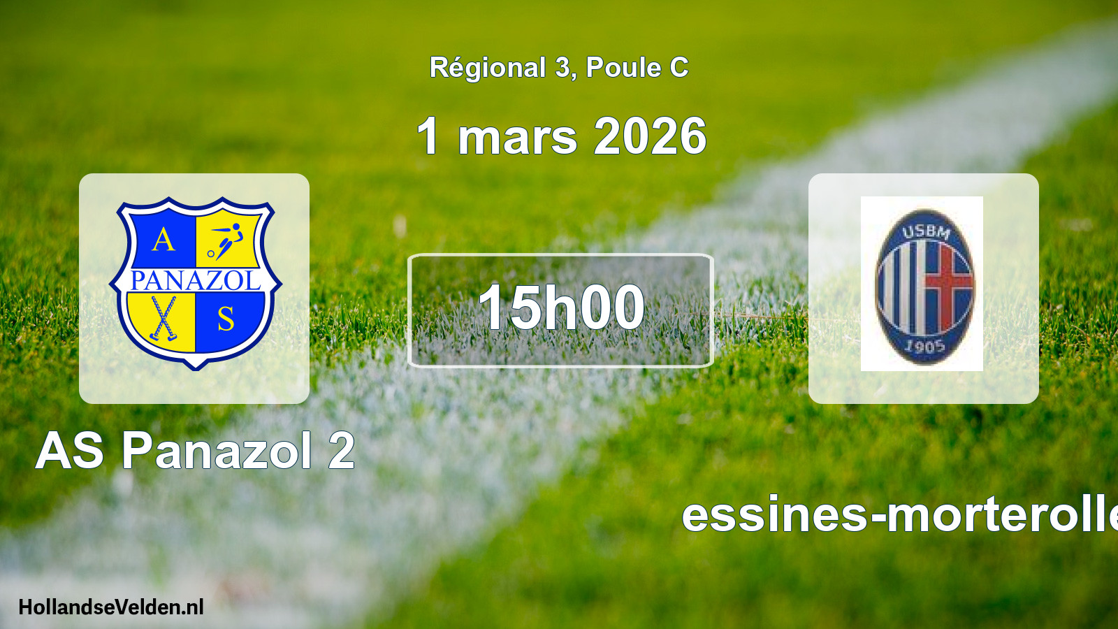Match programmé: AS Panazol 2 - Bessines-morterolles (1 mars 2026)