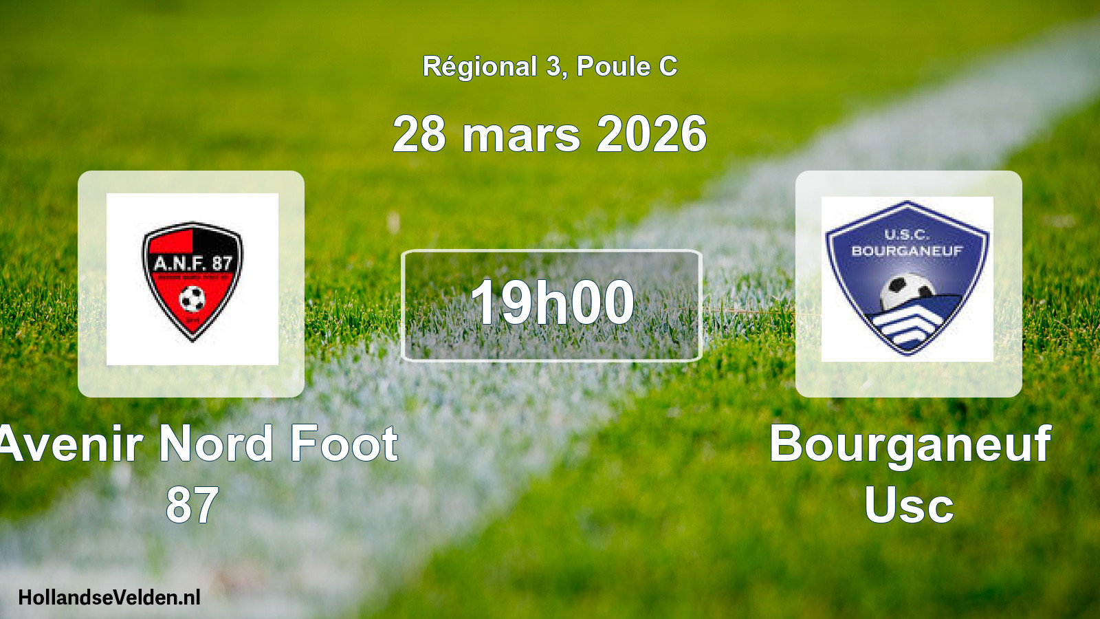 Scheduled Match: Avenir Nord Foot 87 - Bourganeuf Usc (28 March 2026)