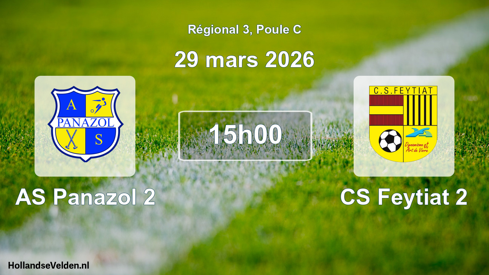 Scheduled Match: AS Panazol 2 - CS Feytiat 2 (29 March 2026)
