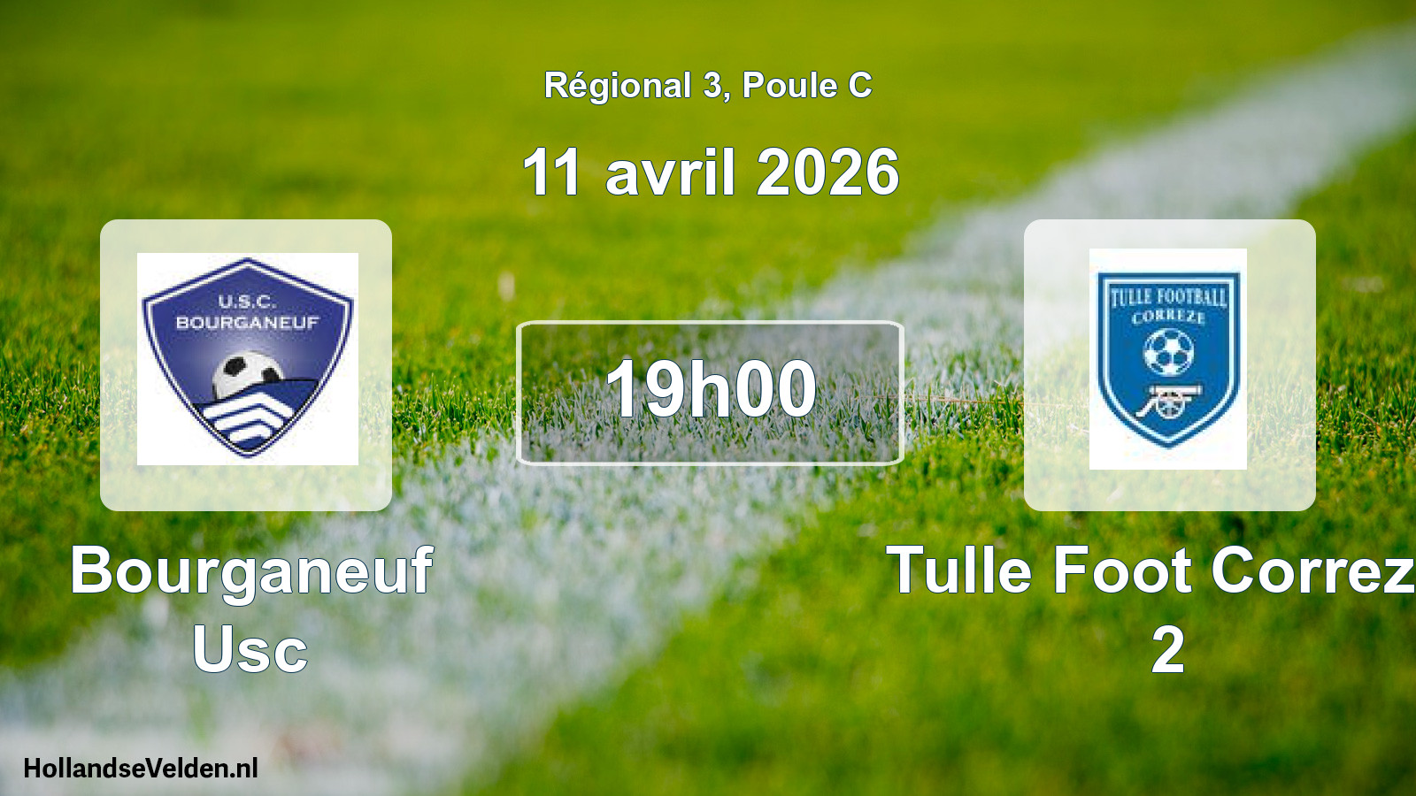 Scheduled Match: Bourganeuf Usc - Tulle Foot Correze 2 (11 April 2026)