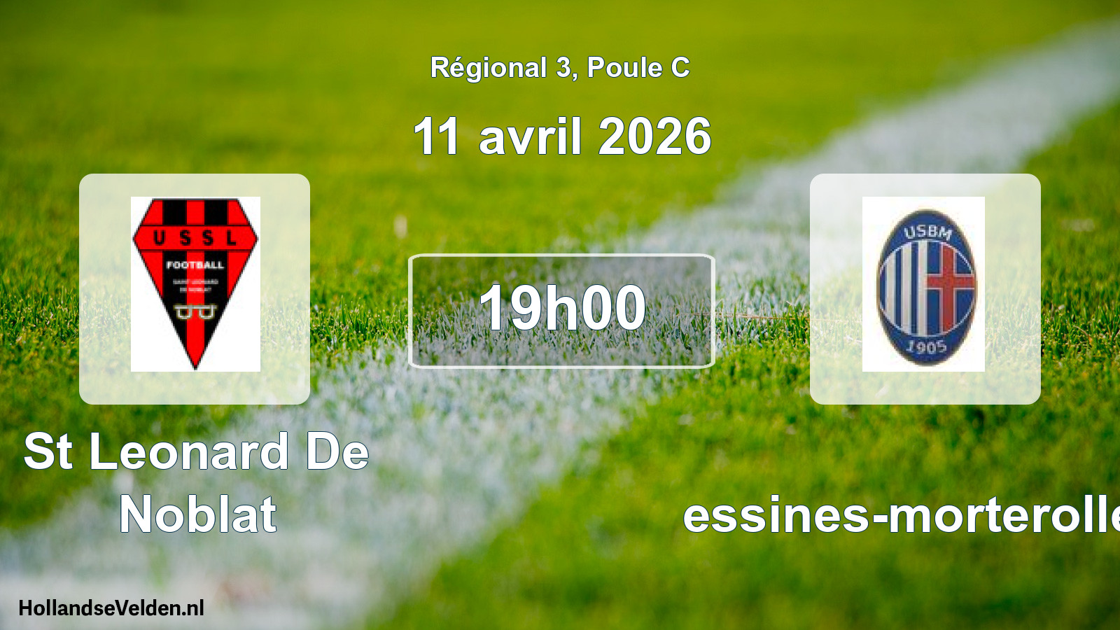 Geplande wedstrijd: St Leonard De Noblat - Bessines-morterolles (11 april 2026)