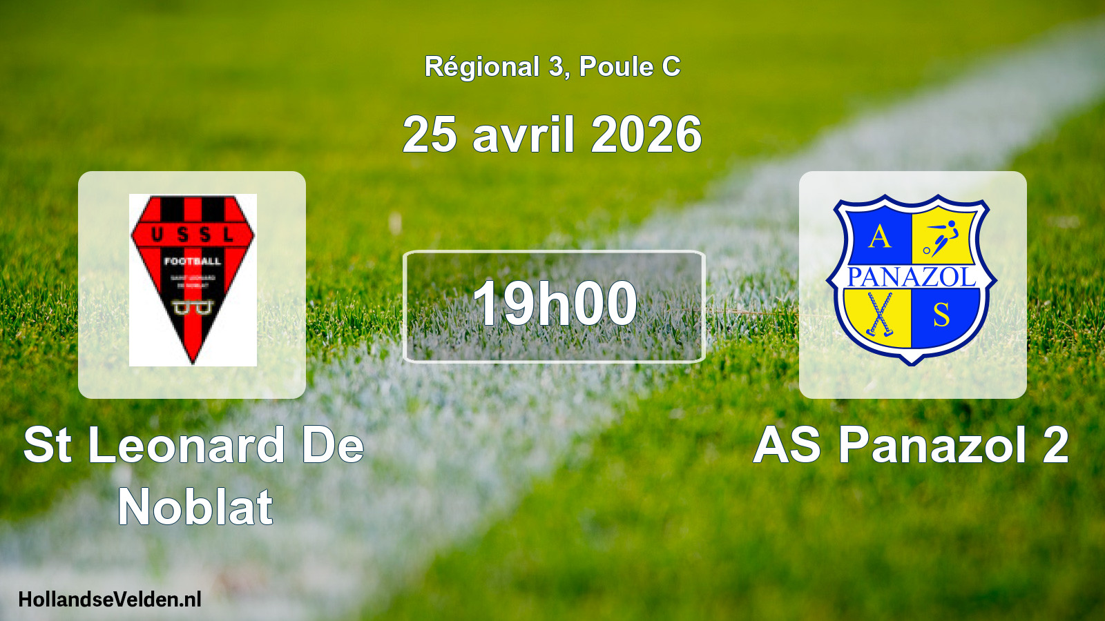 Scheduled Match: St Leonard De Noblat - AS Panazol 2 (25 April 2026)