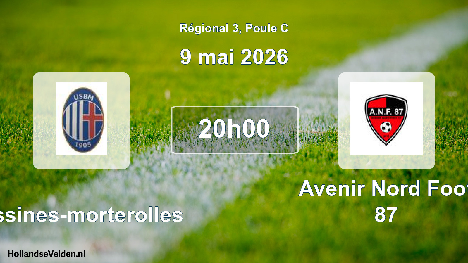 Scheduled Match: Bessines-morterolles - Avenir Nord Foot 87 (9 May 2026)