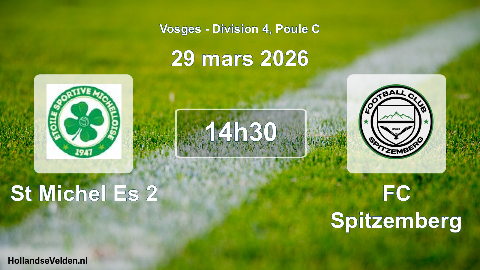 Scheduled Match: St Michel Es 2 - FC Spitzemberg (29 March 2026)