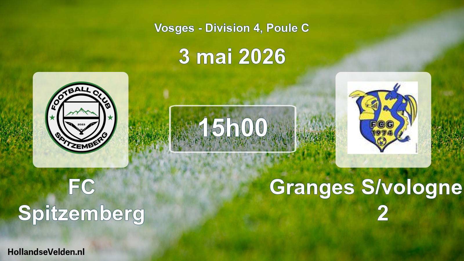 Scheduled Match: FC Spitzemberg - Granges S/vologne FC 2 (3 May 2026)