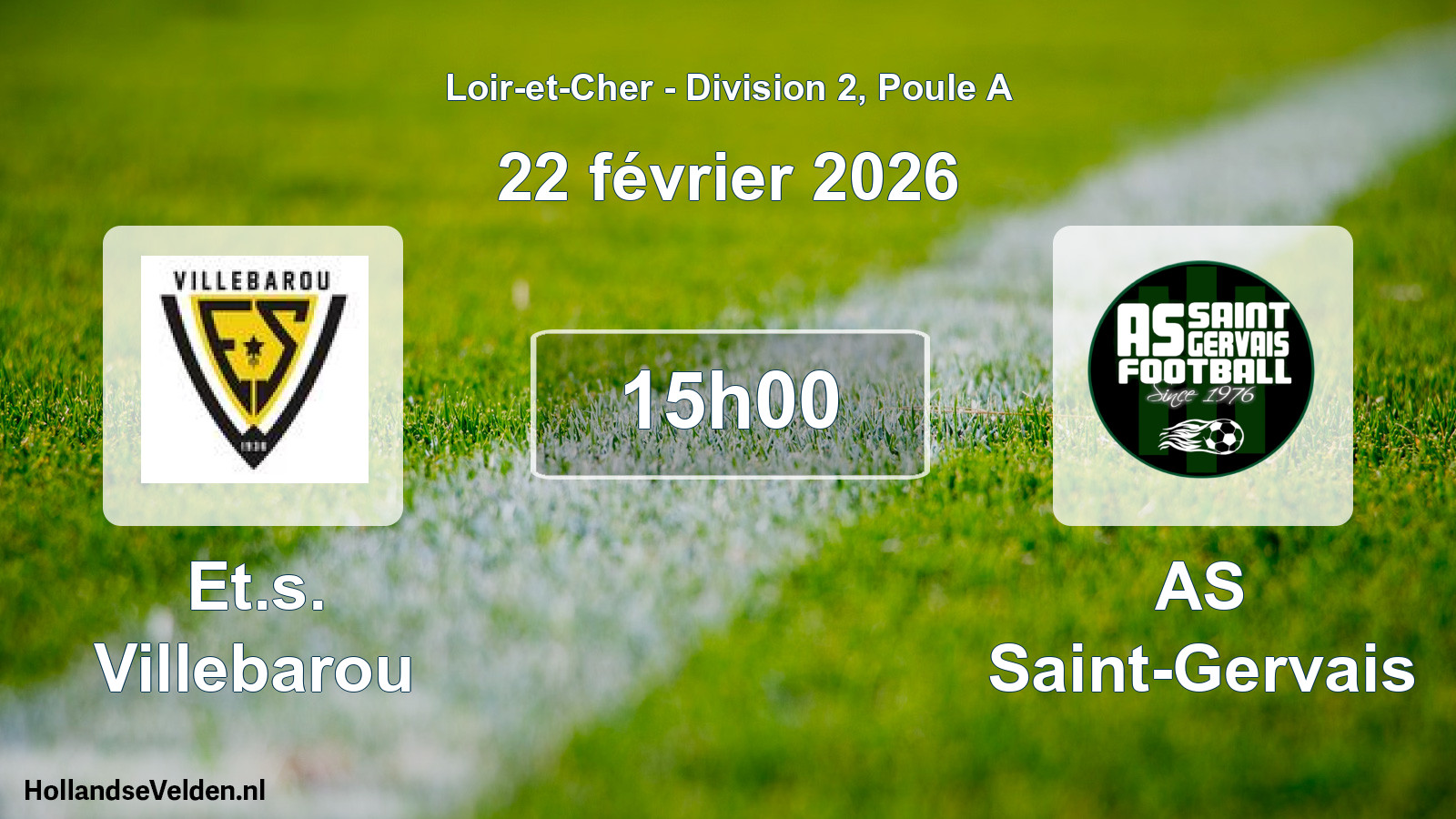 Scheduled Match: Et.s. Villebarou - AS Saint-Gervais (22 February 2026)