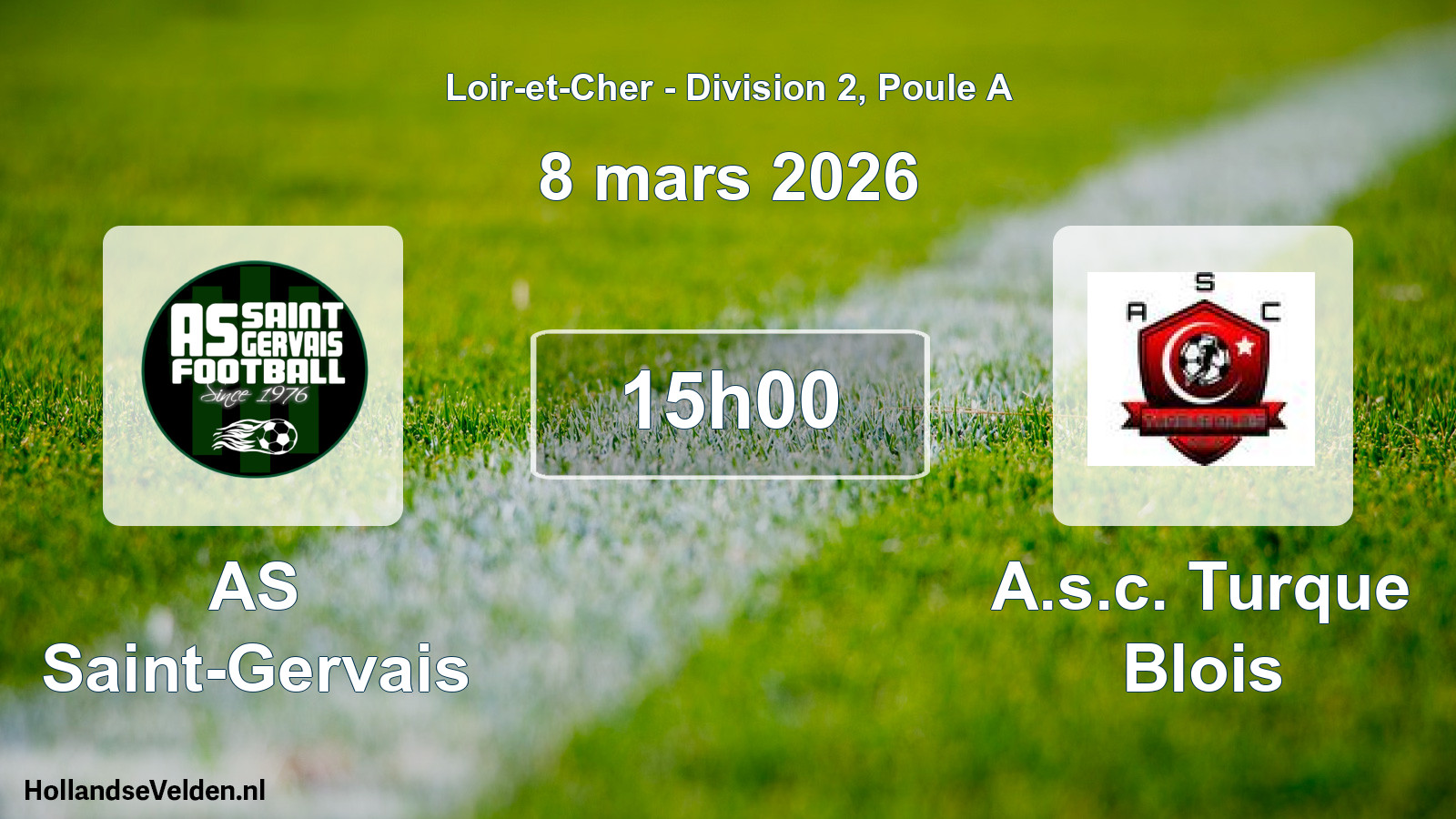 Scheduled Match: AS Saint-Gervais - A.s.c. Turque Blois (8 March 2026)