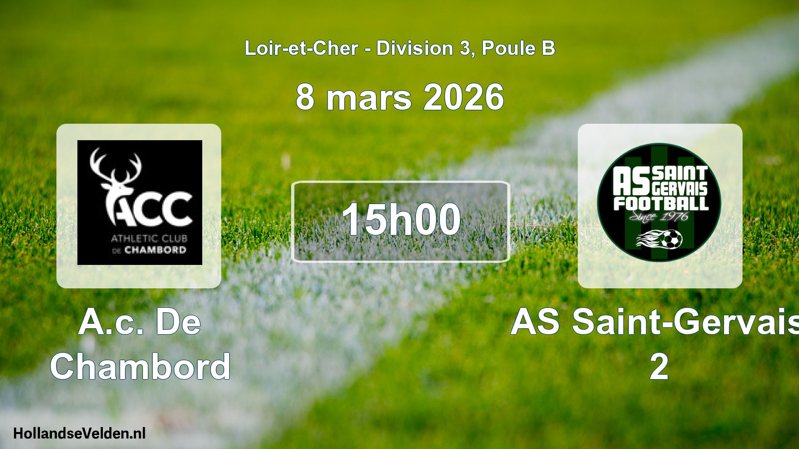 Scheduled Match: A.c. De Chambord - AS Saint-Gervais 2 (8 March 2026)