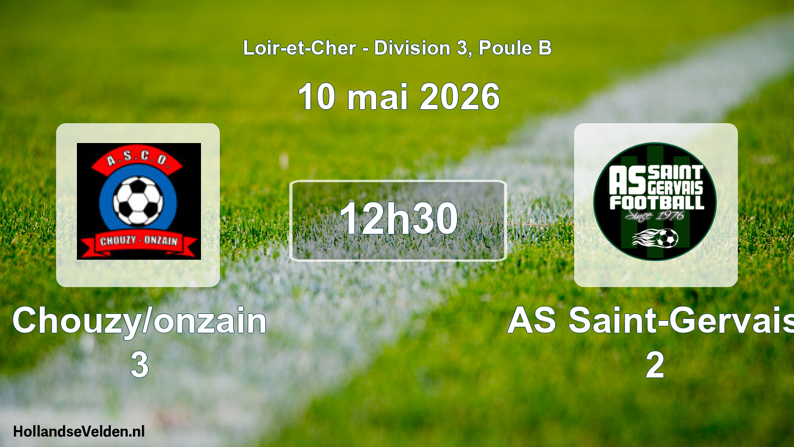Scheduled Match: Chouzy/onzain 3 - AS Saint-Gervais 2 (10 May 2026)