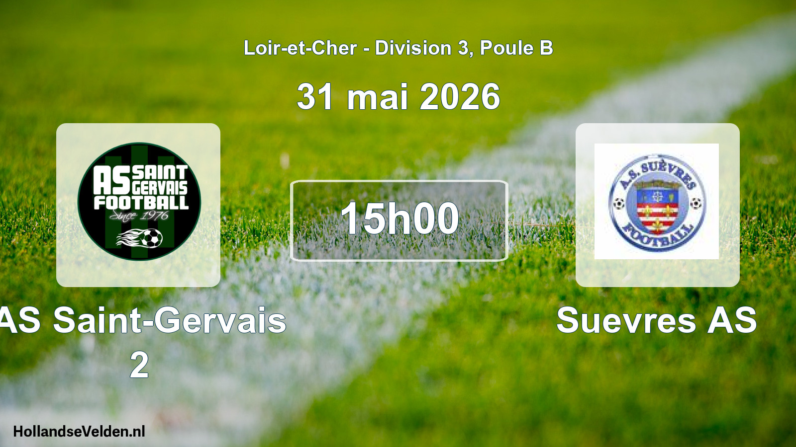 Scheduled Match: AS Saint-Gervais 2 - Suevres AS (31 May 2026)