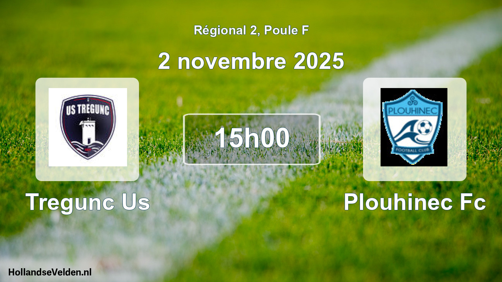 Geplande wedstrijd: Tregunc Us - Plouhinec Fc (2 novembre 2025)