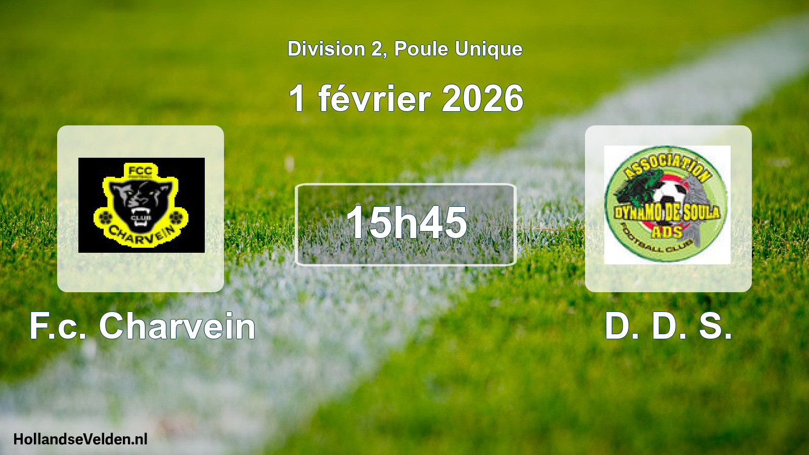 Scheduled Match: F.c. Charvein - D. D. S. (1 February 2026)