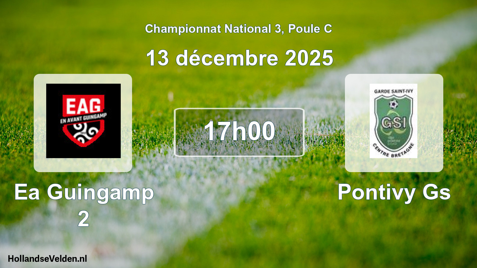Scheduled Match: Ea Guingamp 2 - Pontivy Gs (13 December 2025)