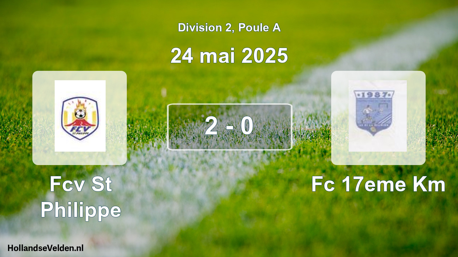 Gespeelde wedstrijd: Fcv St Philippe - Fc 17eme Km 2 - 0 (24 mei 2025)