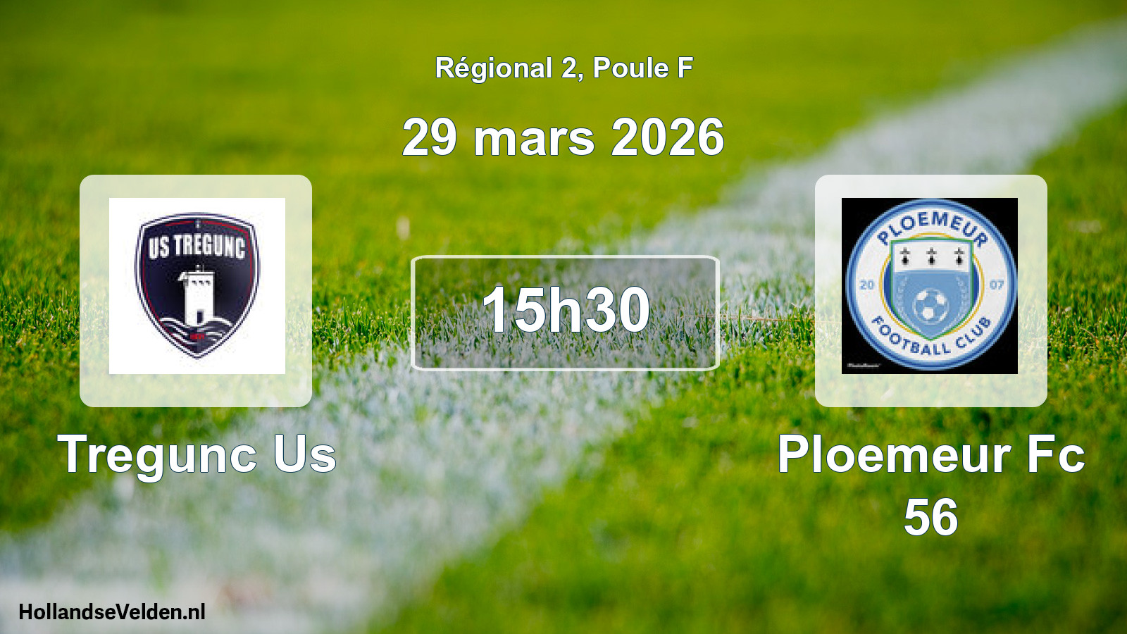 Geplande wedstrijd: Tregunc Us - Ploemeur Fc 56 (29 mars 2026)