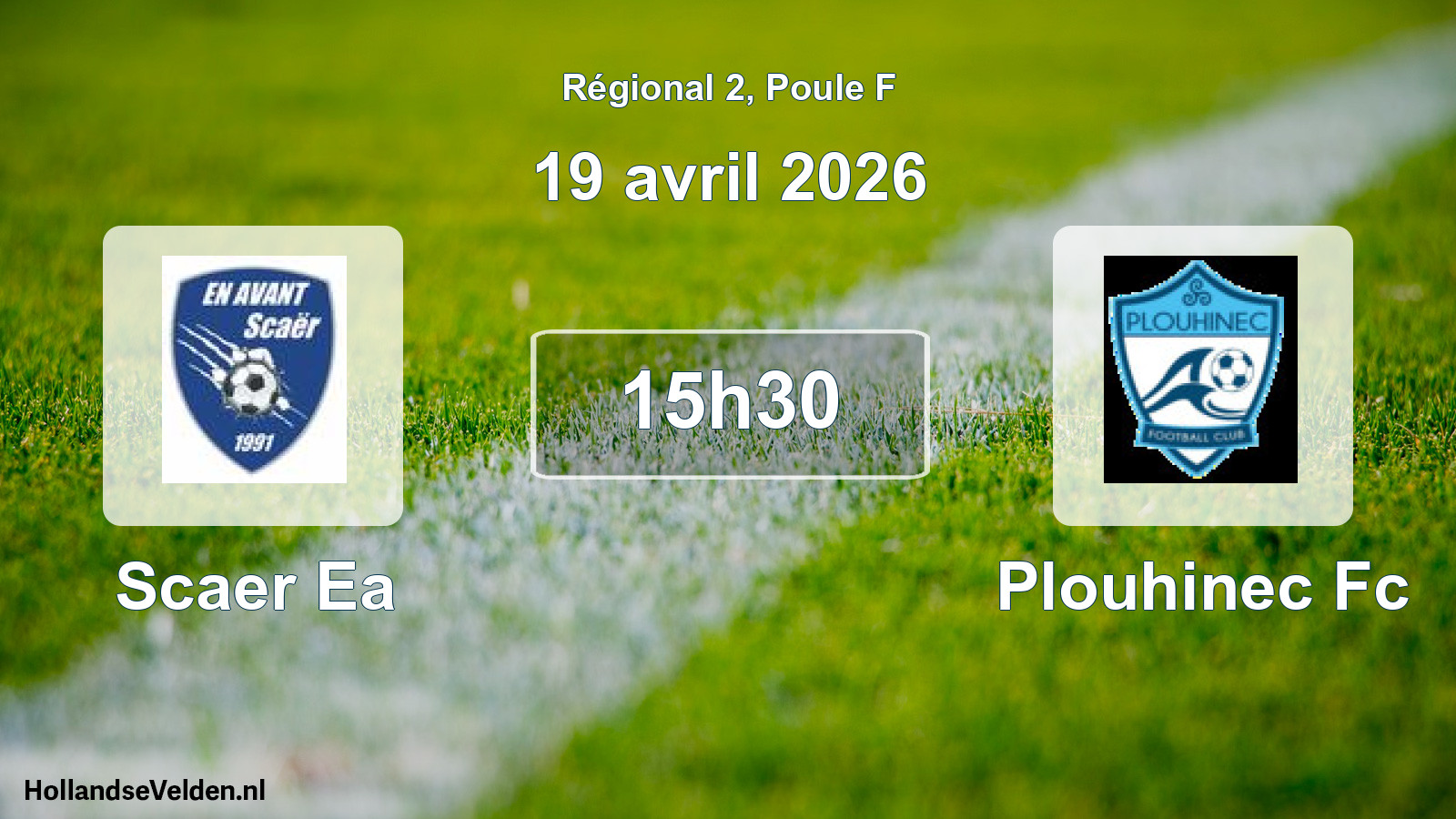 Geplande wedstrijd: Scaer Ea - Plouhinec Fc (19 avril 2026)
