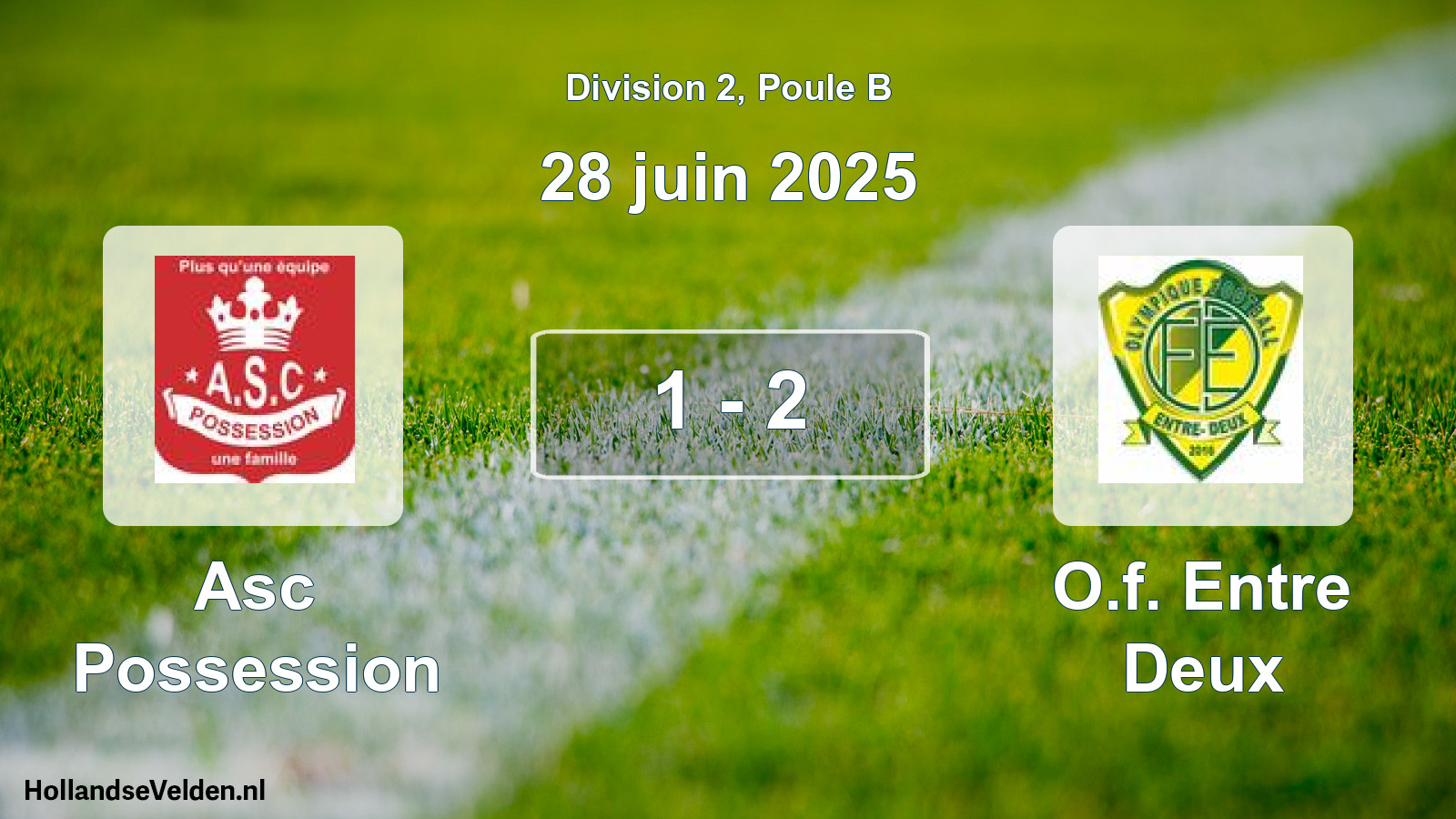 Match joué: Asc Possession - O.f. Entre Deux 1 - 2 (28 juin 2025)