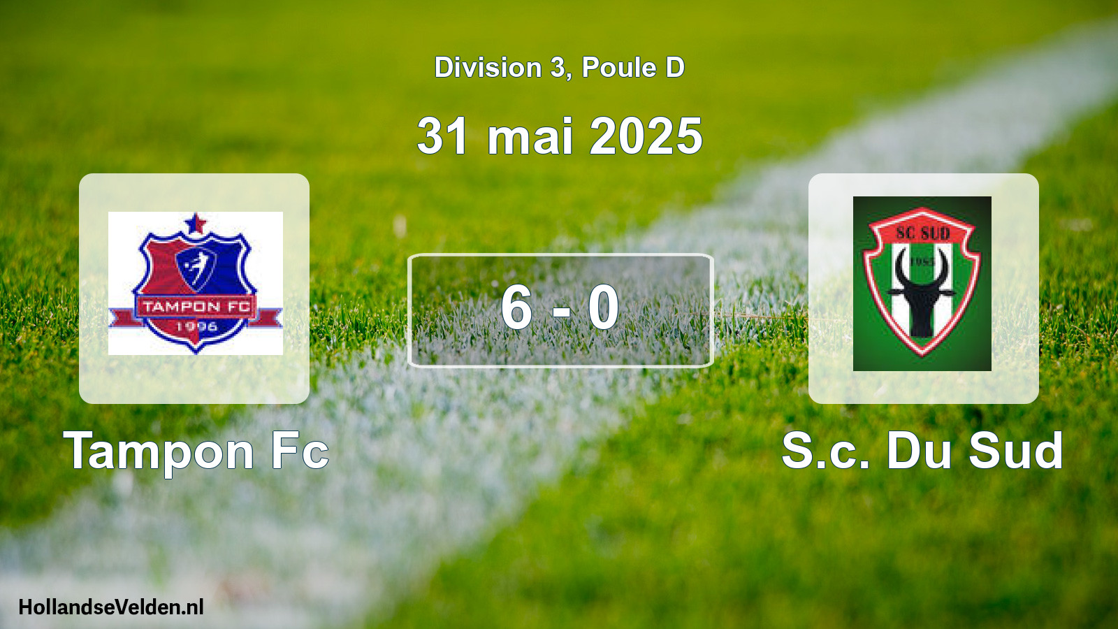 Match joué: Tampon Fc - S.c. Du Sud 6 - 0 (31 mai 2025)