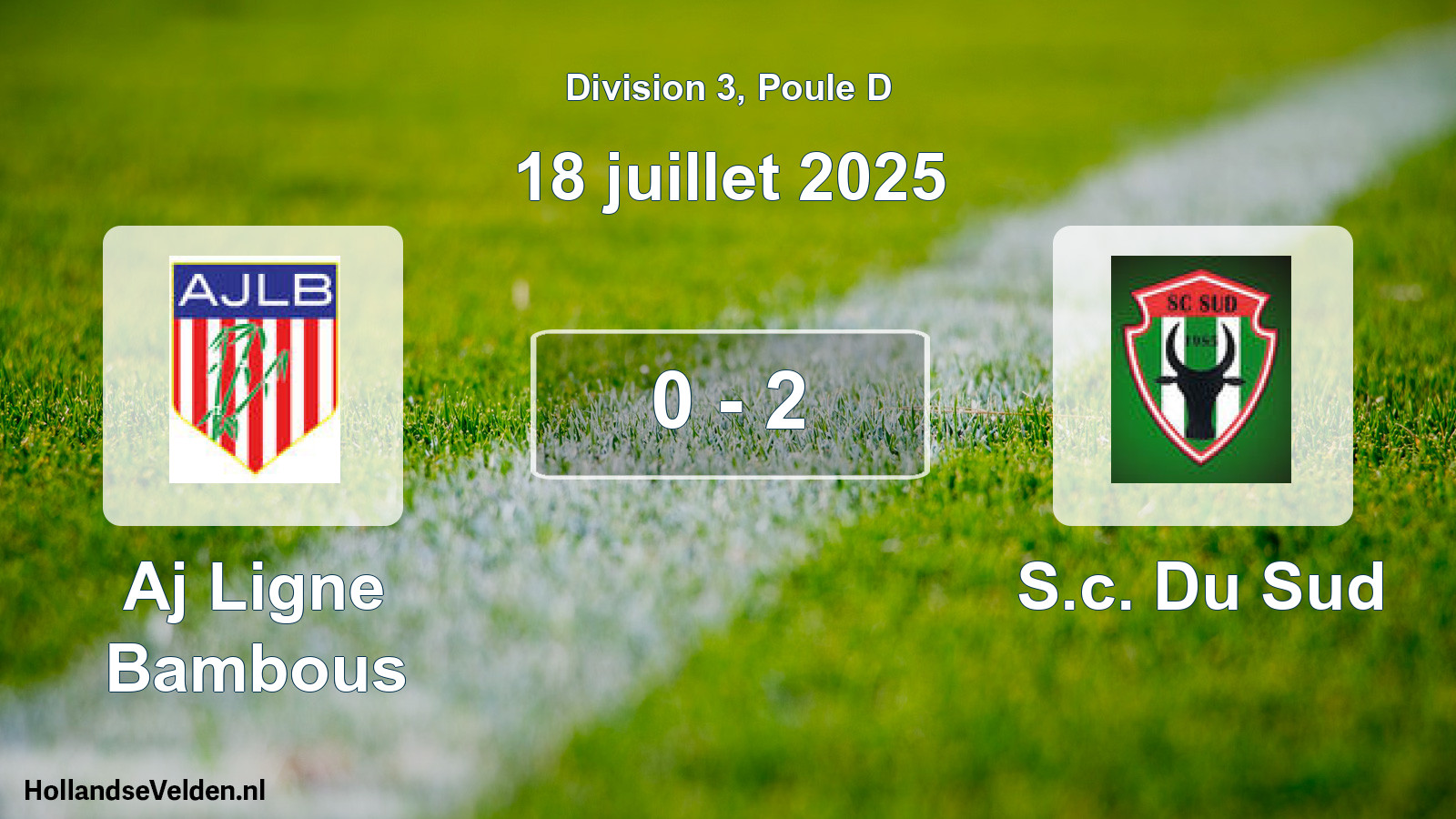 Total number of matches played: Aj Ligne Bambous - S.c. Du Sud 0 - 2 (18 July 2025)
