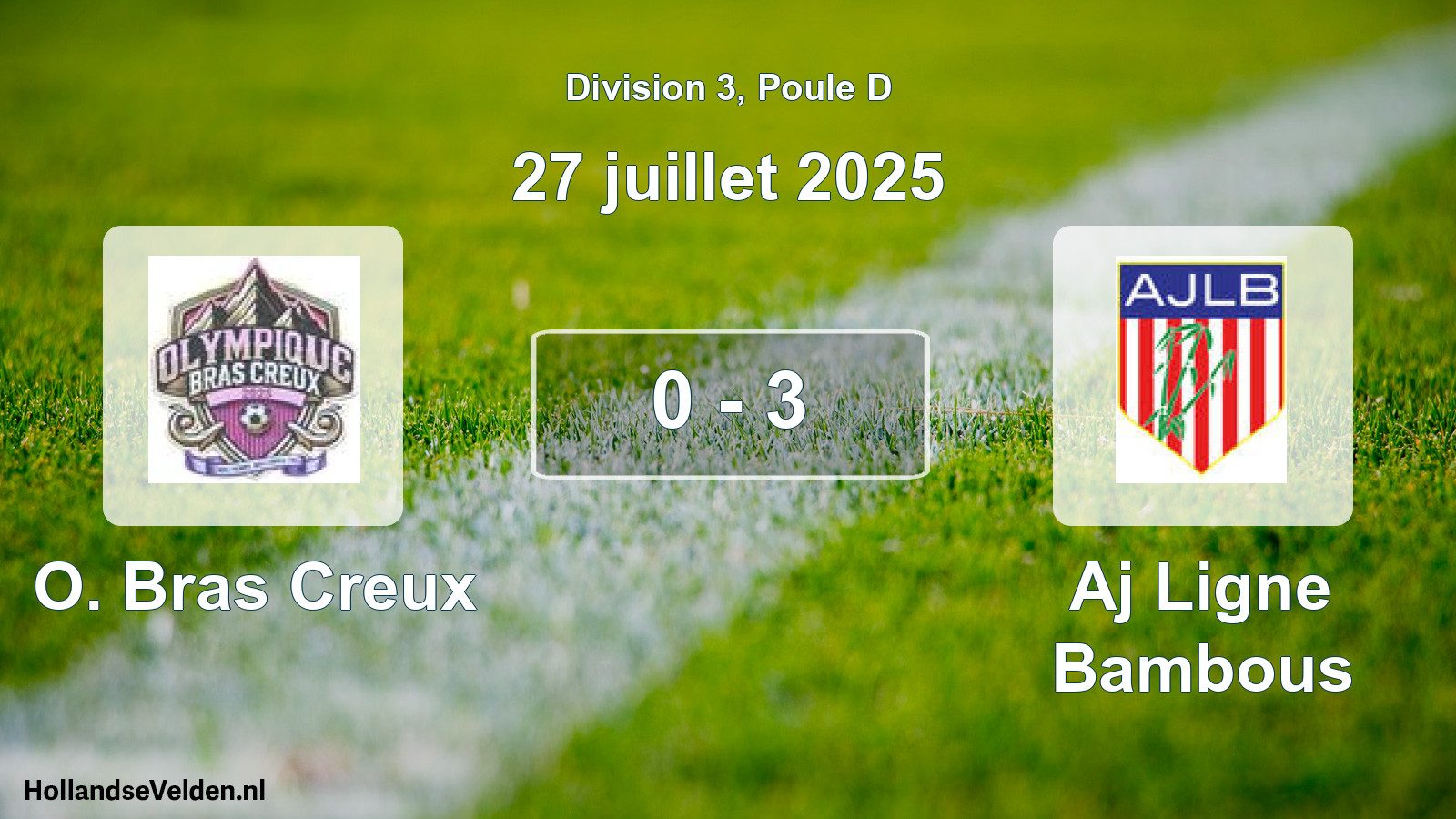 Total number of matches played: O. Bras Creux - Aj Ligne Bambous 0 - 3 (27 July 2025)