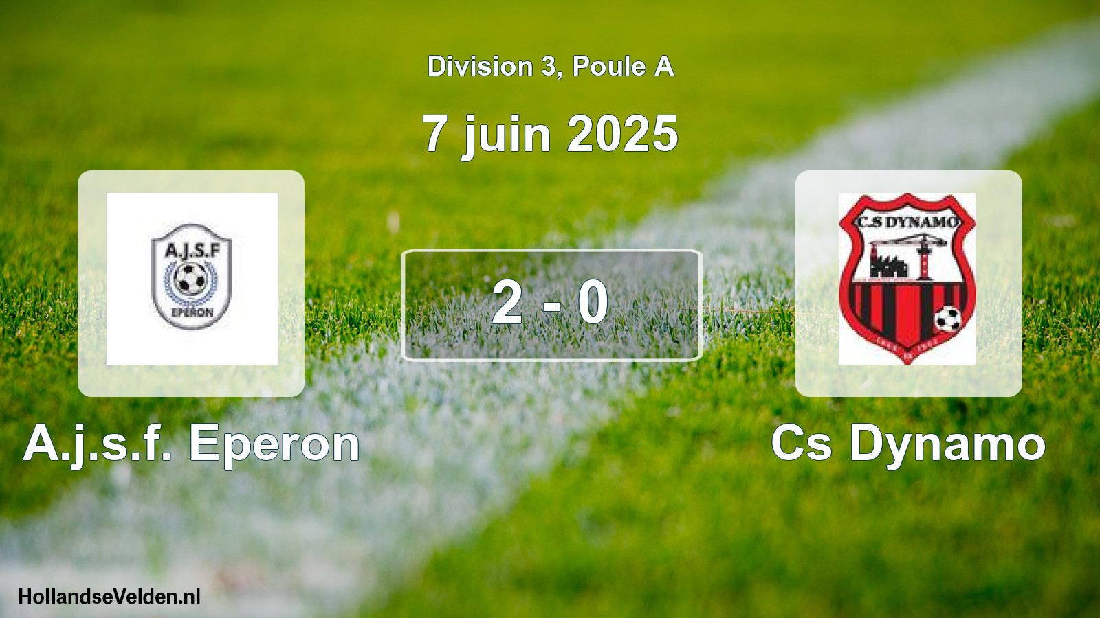 Total number of matches played: A.j.s.f. Eperon - Cs Dynamo 2 - 0 (7 June 2025)