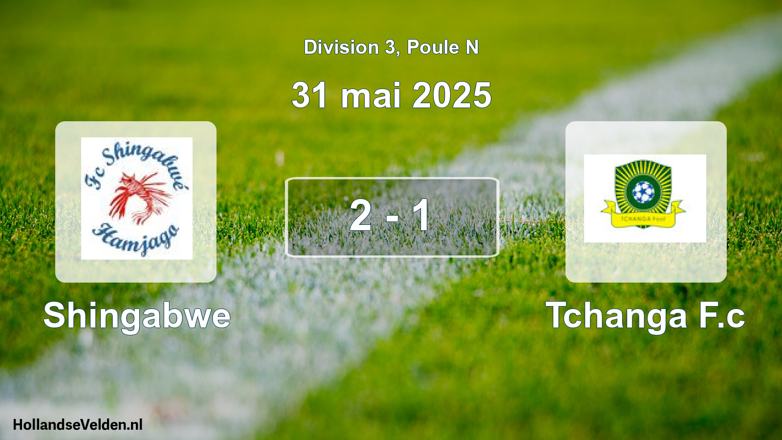 Total number of matches played: Shingabwe - Tchanga F.c 2 - 1 (31 May 2025)
