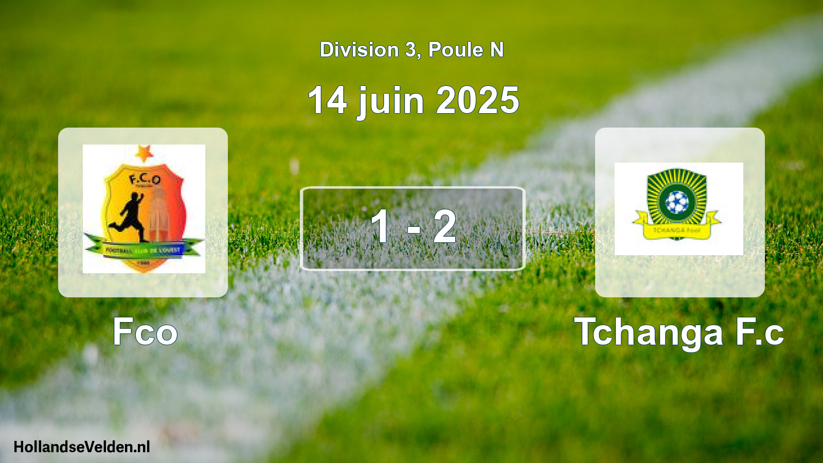 Match joué: Fco - Tchanga F.c 1 - 2 (14 juin 2025)