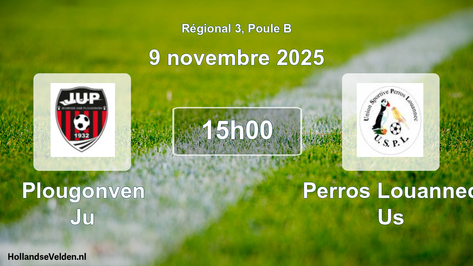Scheduled Match: Plougonven Ju - Perros Louannec Us (9 November 2025)