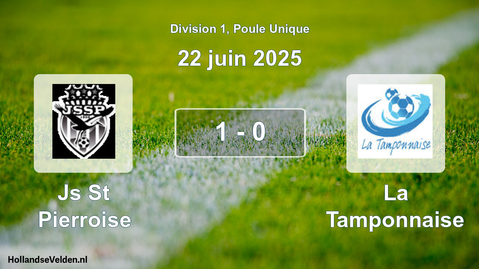 Gespeelde wedstrijd: Js St Pierroise - La Tamponnaise 1 - 0 (22 juni 2025)