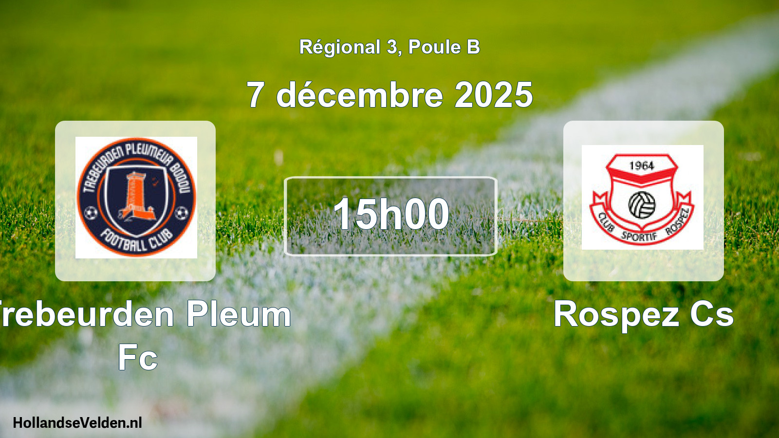 Geplande wedstrijd: Trebeurden Pleum Fc - Rospez Cs (7 december 2025)