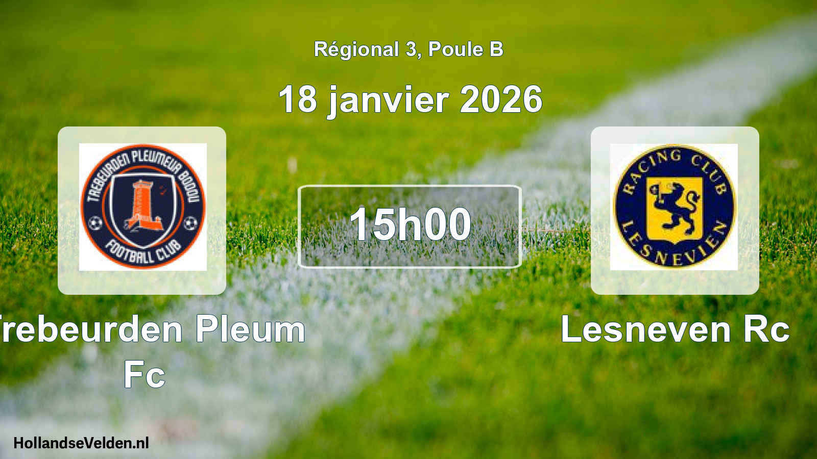 Geplande wedstrijd: Trebeurden Pleum Fc - Lesneven Rc (18 januari 2026)