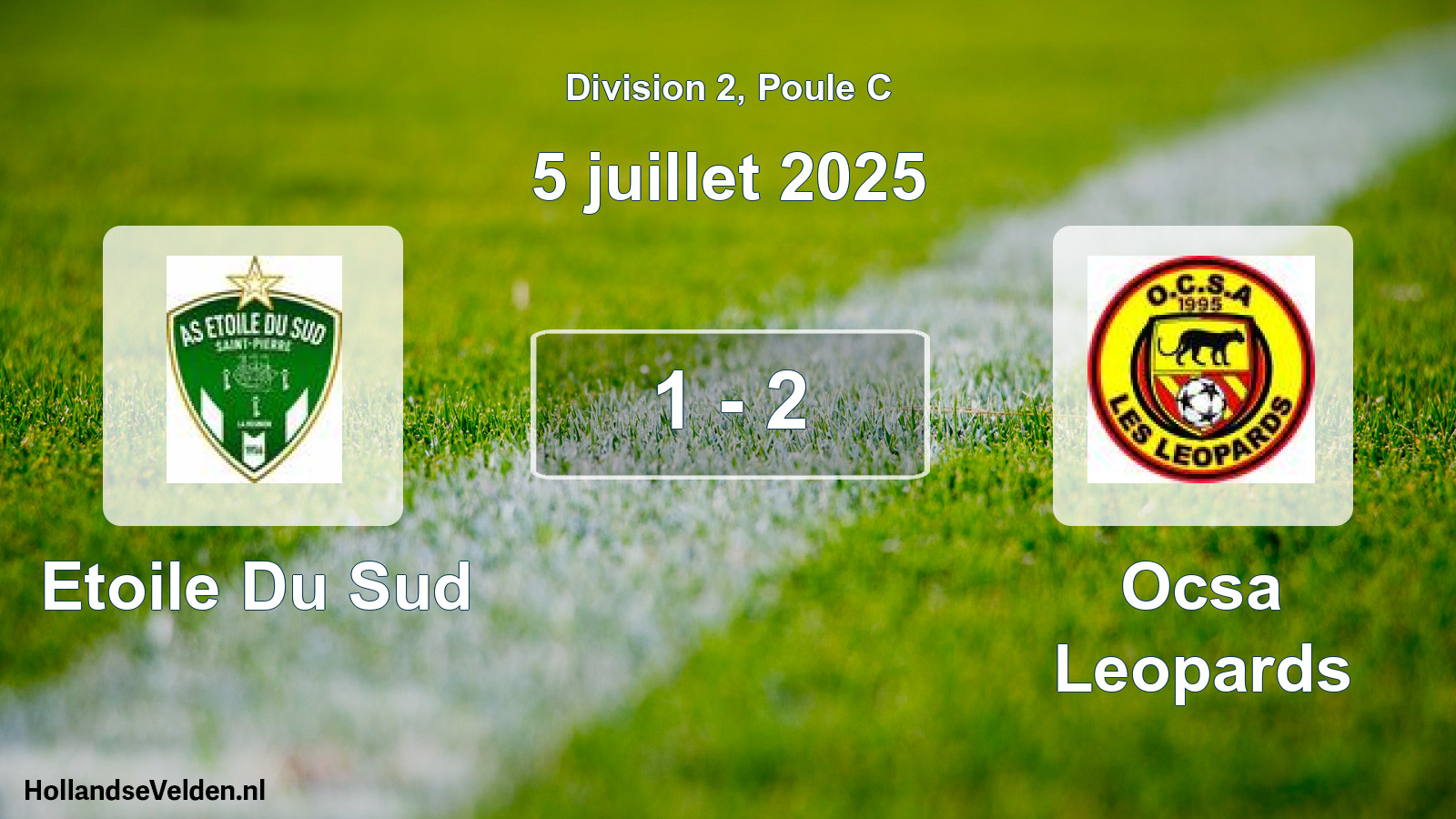Match joué: Etoile Du Sud - Ocsa Leopards 1 - 2 (5 juillet 2025)