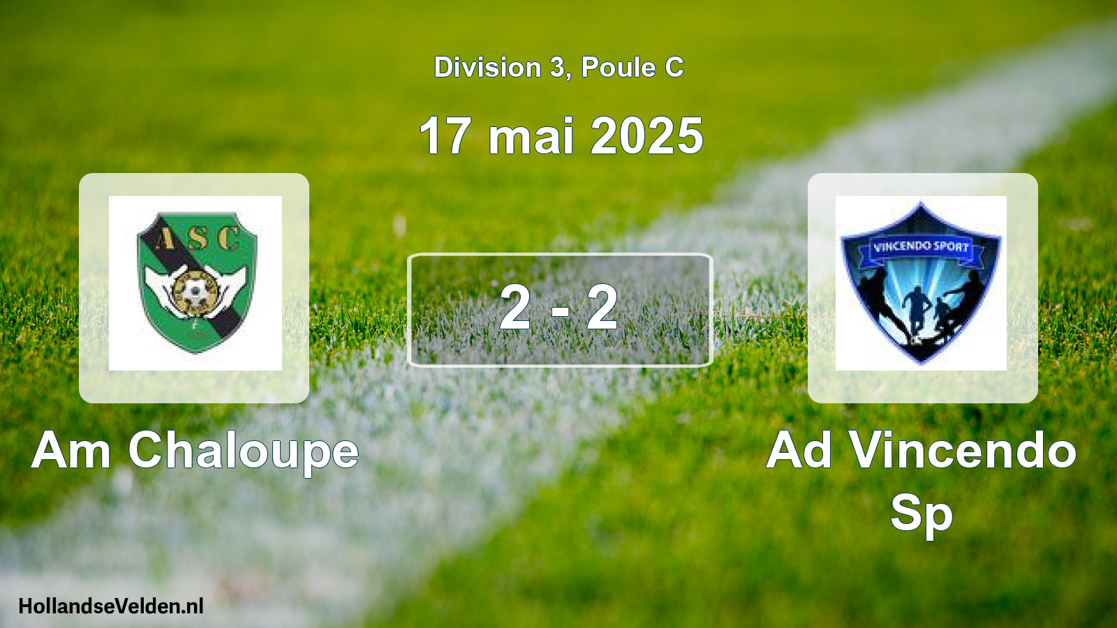 Match joué: Am Chaloupe - Ad Vincendo Sp 2 - 2 (17 mai 2025)