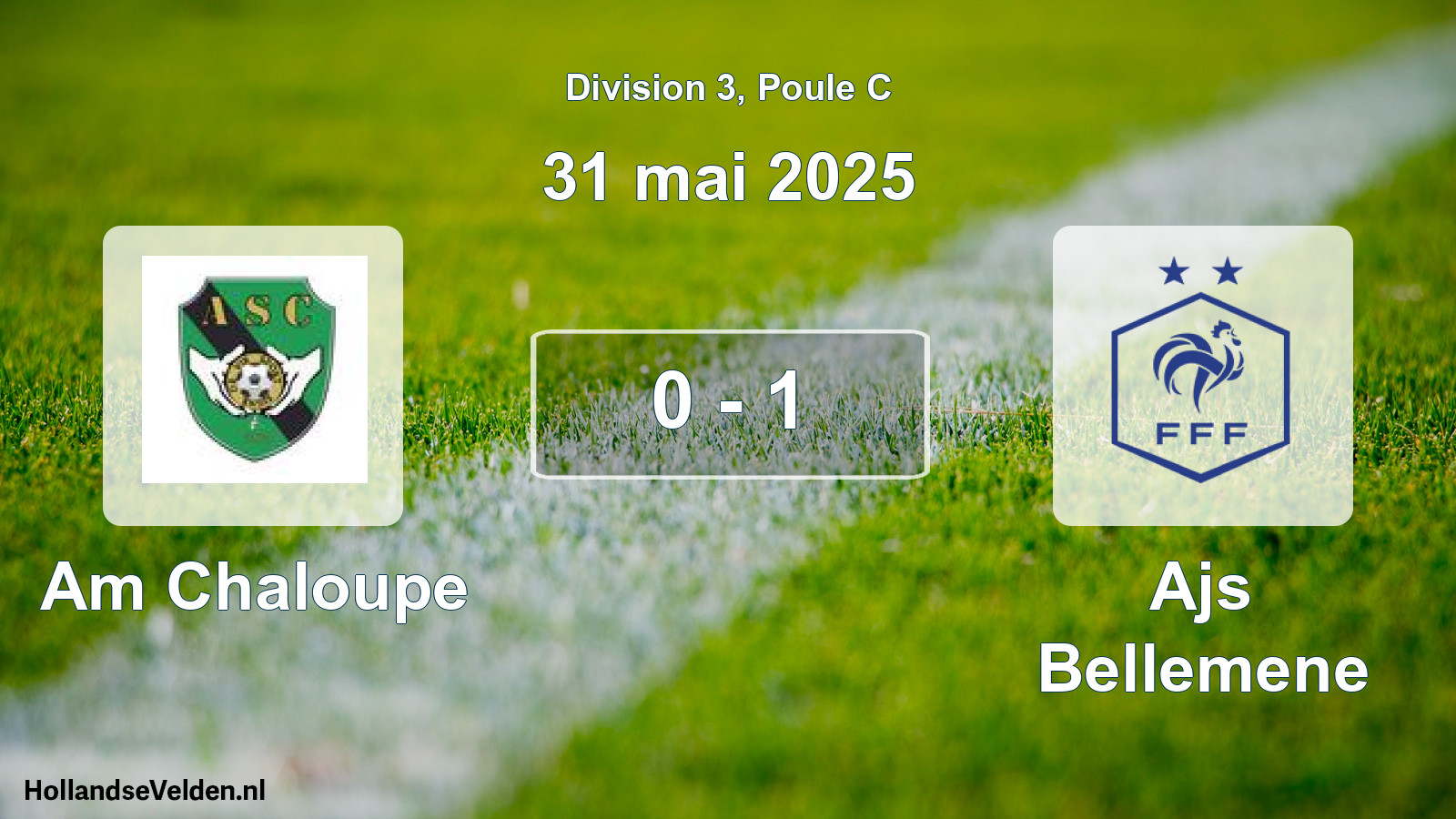 Match joué: Am Chaloupe - Ajs Bellemene 0 - 1 (31 mai 2025)