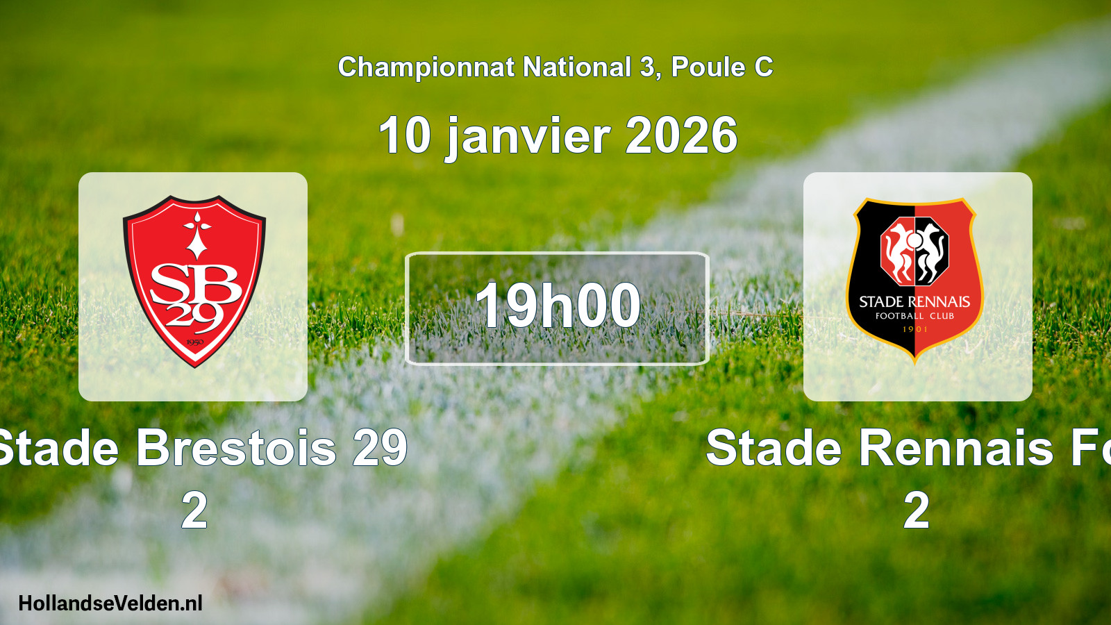 Scheduled Match: Stade Brestois 29 2 - Stade Rennais Fc 2 (10 January 2026)