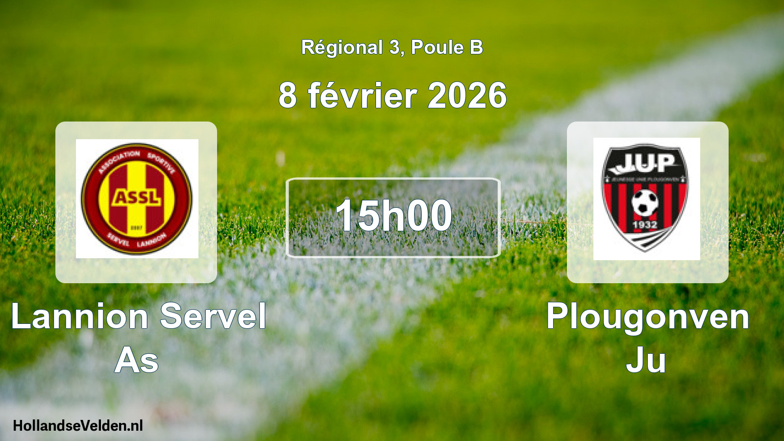 Scheduled Match: Lannion Servel As - Plougonven Ju (8 February 2026)
