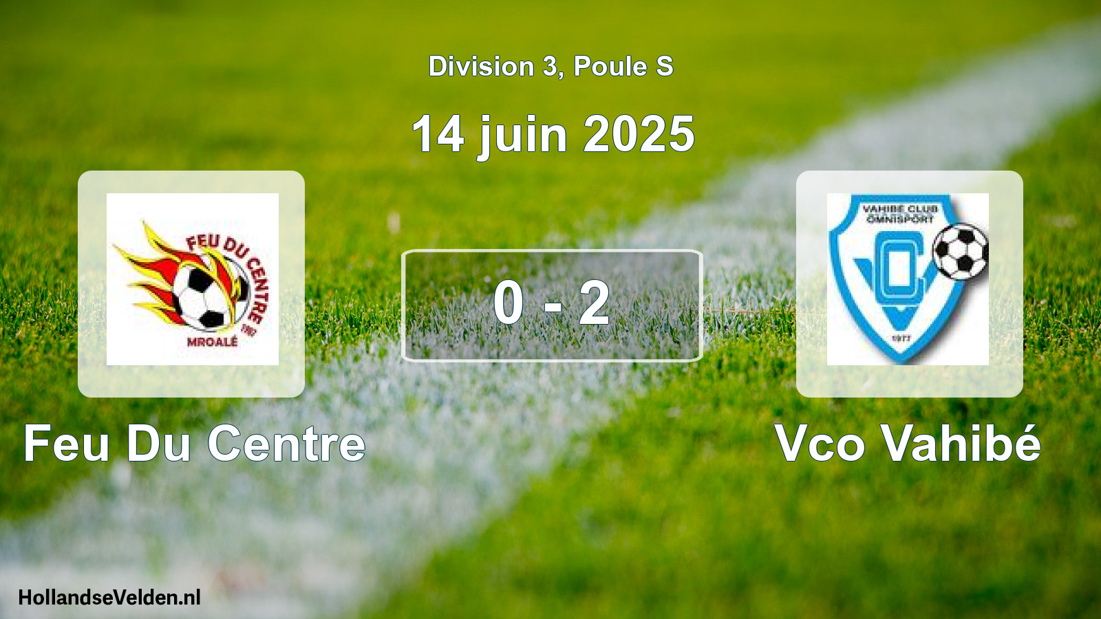 Total number of matches played: Feu Du Centre - Vco Vahibé 0 - 2 (14 June 2025)