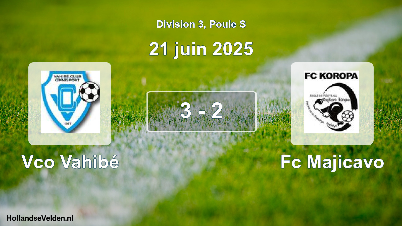 Total number of matches played: Vco Vahibé - Fc Majicavo 3 - 2 (21 June 2025)