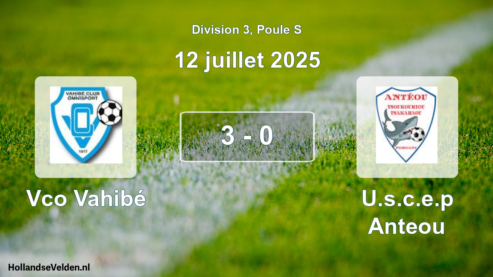 Match joué: Vco Vahibé - U.s.c.e.p Anteou 3 - 0 (12 juillet 2025)