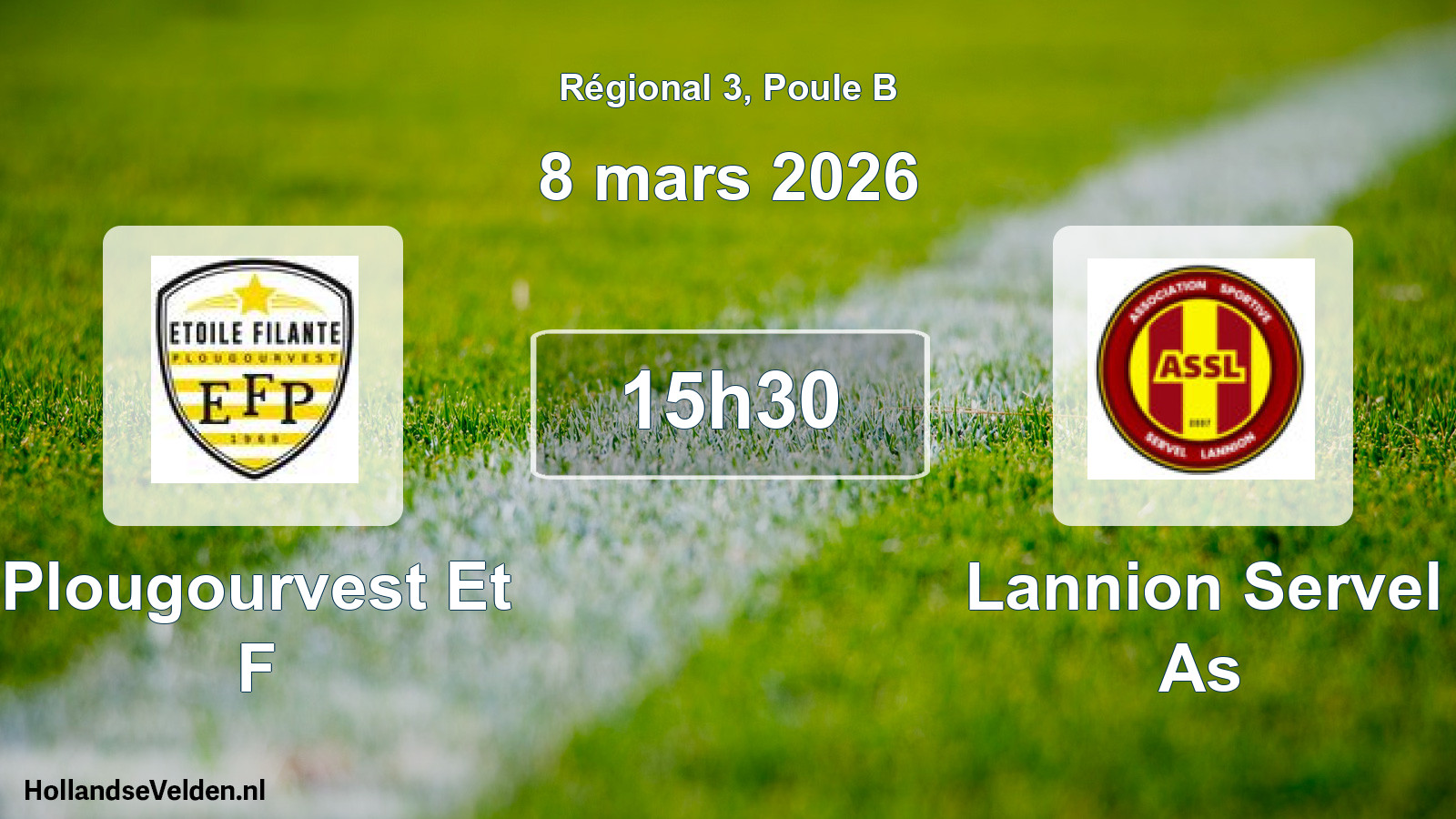 Geplande wedstrijd: Plougourvest Et F - Lannion Servel As (8 maart 2026)
