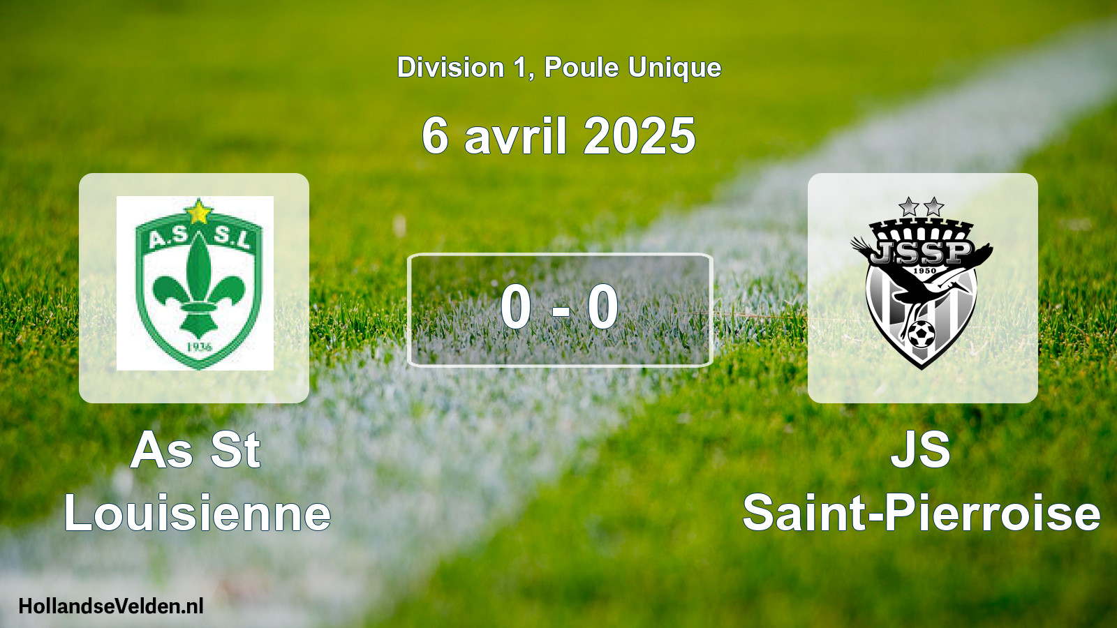 Total number of matches played: As St Louisienne - JS Saint-Pierroise 0 - 0 (6 April 2025)