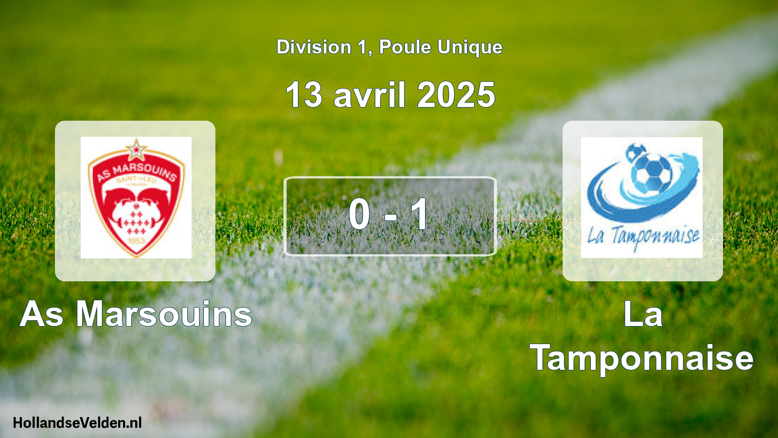 Total number of matches played: As Marsouins - La Tamponnaise 0 - 1 (13 April 2025)