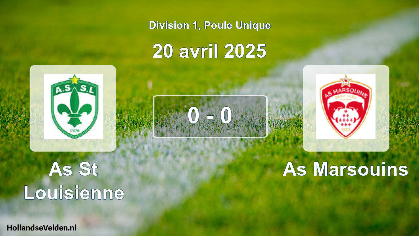 Total number of matches played: As St Louisienne - As Marsouins 0 - 0 (20 April 2025)